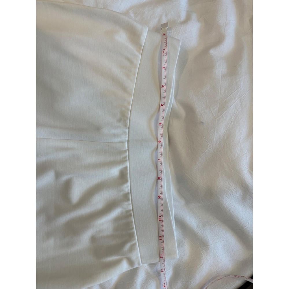 Wynne Layers Womens Cream Cargo Crop Pants XS Off White Elastic Waist Stretch - Picture 6 of 7